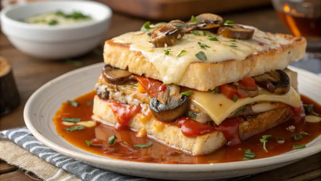 Vegetarian Francesinha in portugal