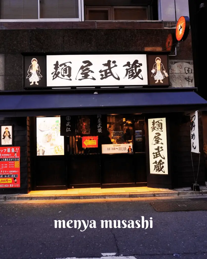 menya musashi restaurants in tokyo